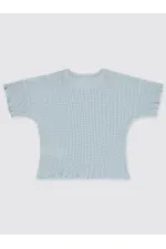 Bebek Tişört 0-24 Ay Mavi - Paket