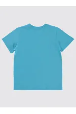 Boys T-Shirt 6-9 Years Turquoise - Package