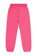 Girl's Tracksuit Bottoms 2-5 Years Old Dark Pink - Pack