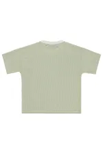 T-shirt garçon, 10-13 ans, vert clair - Lot