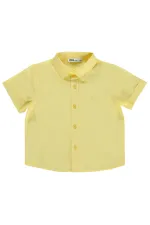 Erkek Çocuk Gömlek 2-5 Yaş Açık Sarı - Paket
