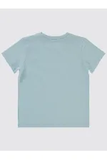 Erkek Çocuk Tişört 2-5 Yaş Buz Mavi - Paket