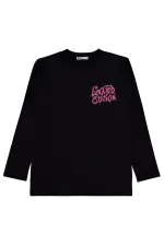 Erkek Çocuk Sweatshirt Km 10-13 Yaş Siyah - Paket