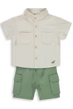 Bebek Takım 0-24 Ay Taş Rengi - Paket