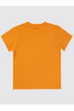 T-shirt garçon orange clair 2-5 ans - Emballage