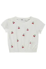 Kız Çocuk Tişört 2-5 Yaş Ekru - Paket
