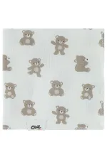 Ensemble couverture et lange pour bébé 0-24 mois, couleur pierre - Emballage