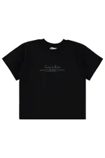 Lot de t-shirts noirs pour garçons de 6 à 9 ans