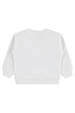 Kız Çocuk Sweatshirt Km 2-5 Yaş Ekru - Paket