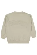 Erkek Çocuk Sweatshirt 10-13 Yaş Taş Rengi - Paket