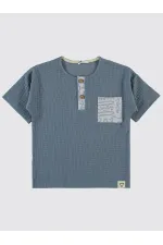 Boys T-Shirt 6-9 Years Indigo - Package