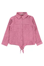 Kız Çocuk Gömlek 10-13 Yaş Gül Kurusu - Paket