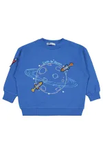 Erkek Çocuk Sweatshirt 2-5 Yaş Saks - Paket