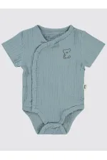 Bebek Çıtçıtlı Badi 0-24 Ay Mavi - Paket