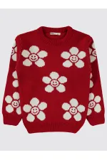 Pull rouge pour fille de 6 à 9 ans - Emballage