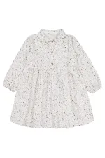 Kız Çocuk Jile ve Elbise 6-9 Yaş Ekru - Paket