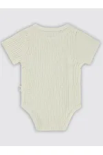 Bebek Çıtçıtlı Badi 0-24 Ay Ekru - Paket