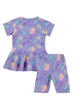 Ensemble maillot de bain fille lilas 6-13 ans - Emballage