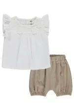 Ensemble bébé 0-24 mois, blanc cassé - Emballage