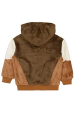 Kız Çocuk Hırka 10-13 Yaş Koyu Kahverengi - Paket