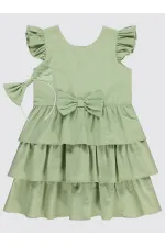 Ensemble gilet et robe pour fille de 6 à 9 ans, vert amande - Emballage