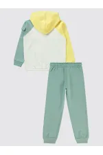 Ensemble de survêtement pour filles de 6 à 9 ans, vert amande - Emballage