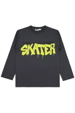 Boys Sweatshirt 6-9 Years Old Anthracite - Package