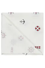 Ensemble couverture et lange pour bébé 0-24 mois, écru - Emballage