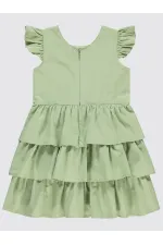 Ensemble gilet et robe pour fille de 6 à 9 ans, vert amande - Emballage