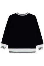 Erkek Çocuk Sweatshirt 6-9 Yaş Siyah - Paket