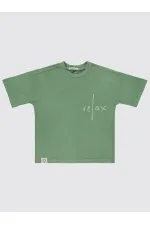 Boys T-Shirt 6-9 Years Khaki - Pack