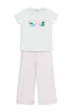 Kız Çocuk Takım 6-9 Yaş Kırık Beyaz-Pembe - Paket