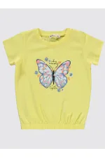 Kız Çocuk Takım 2-5 Yaş Sarı - Paket