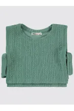 Ensemble vert pour filles de 2 à 5 ans - Emballage