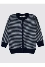 Gilet bleu marine pour fille de 2 à 5 ans - Emballage