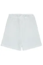 Kız Çocuk Şort 6-9 Yaş Kırık Beyaz - Paket