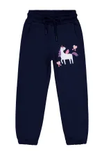 Bas de survêtement bleu marine pour filles de 2 à 5 ans - Lot