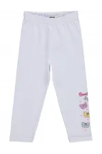 Girls' Leggings, Km, 2-5 Years, White - Pack