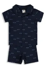 Ensemble bébé 0-24 mois bleu marine - Emballage