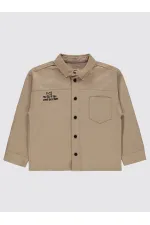 Erkek Çocuk Gömlek 6-9 Yaş Vizon - Paket