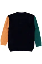 Pull bleu marine pour garçon de 2 à 5 ans - Emballage