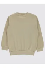 Erkek Çocuk Sweatshirt 2-5 Yaş Bej - Paket