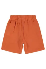 Erkek Çocuk Şort 6-9 Yaş Oranj - Paket