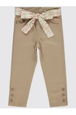 Kız Çocuk Pantolon 2-5 Yaş Bej - Paket