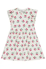 Kız Çocuk Jile ve Elbise 6-9 Yaş Ekru - Paket