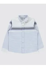 Chemise garçon bleue 6-9 ans - Emballage