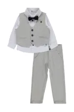 Erkek Çocuk Takım 2-5 Yaş Gri - Paket