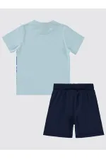 Erkek Çocuk Pijama Takımı 2-5 Yaş Buz Mavi - Paket
