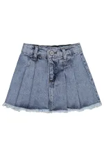 Girls' Skirt, Ages 2-5, Blue - Package