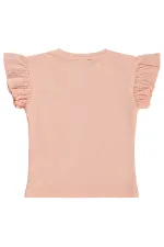 Kız Çocuk Tişört 2-5 Yaş Somon - Paket